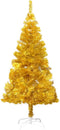 vidaXL - Kunstkerstboom - met - standaard - 180 - cm - PET - goudkleurig