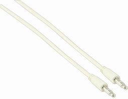 Nedis Stereo-Audiokabel - 3,5 mm Male - 3,5 mm Male - Vernikkeld - 1.00 m - Rond - Wit - Polybag