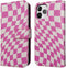 iMoshion Hoesje Geschikt voor iPhone 12 Pro / 12 Hoesje Met Pasjeshouder - iMoshion Design Bookcase smartphone - Roze / Retro Pink