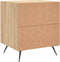 vidaXL - Nachtkastjes - 2 - st - 40x35x47,5 - cm - bewerkt - hout - sonoma - eikenkleur