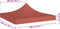 vidaXL - Partytentdak 600D - UV- en waterbestendig - Terracotta (1 stuk)