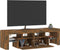 vidaXL - Tv-meubel - LED-verlichting - 140x36,5x40 - cm - gerookt - eikenkleurig