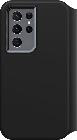 Otterbox Strada - Flip cover - Echt leer met kaarthouder - Zwart