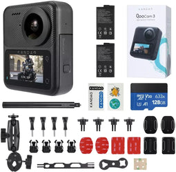 KanDao QooCam 3 - 360° Actioncam - 5.7K Videoresolutie - Zwart