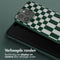 Selencia Hoesje Geschikt voor iPhone 15 Pro Hoesje Met Koord - Selencia Siliconen design hoesje met afneembaar koord - Groen / Irregular Check Green