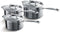 Le Creuset RVS set van 3 steelpannen, 16cm / 18cm / 20cm