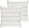 MILAS - Sierkussen set van 2 - Wit/Beige - 50 x 50 cm - Linnen