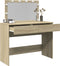 vidaXL - Kaptafel - met - LED-verlichting - 100x40x120 - cm - sonoma - eikenkleurig