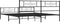 vidaXL - Bedframe - met - voetbord - zonder - matras - metaal - zwart - 180x200 - cm