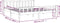 vidaXL - Bedframe - massief - hout - honingbruin - 180x200 - cm