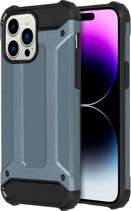 iMoshion Hoesje Geschikt voor iPhone 14 Pro Max Hoesje - iMoshion Rugged Xtreme Backcover - Donkerblauw