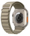 Apple Watch Ultra 2 (2023) - GPS + Cellular - zilver - Alpine-bandje Olijfgroen Medium