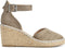 PS Poelman Enid - Espadrilles met Sleehak 8 cm - Khaki Groen - Maat 38