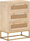 vidaXL - Ladekastje - 55x30x76 - cm - massief - mangohout - en - ijzer
