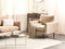 Fauteuil VINTERBRO Fluweel Beige