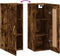 vidaXL - Wandkast - 34,5x34x90 - cm - bewerkt - hout - gerookt - eikenkleurig