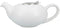 London Pottery - Theepot Pebble - 500 ml - Keramiek Wit