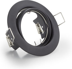 TRIO Jura - Inbouwverlichting - GU10 - Draaibaar - Mat zwart