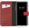 Selencia iPhone XS - Echt Lederen Bookcase - 3 Pashouders - Rood