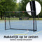 Dunlop Voetbaldoel - Voetbal Goal 300 x 200 x 120 cm - Metaal - Zwart/ Rood