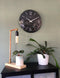 NeXtime - Wandklok - 35 cm - Bol Glas - Zwart - 'Basic Dome'