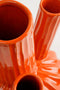 Mica Decorations Felipe - Tulpenvaas - Handgemaakt keramiek - Oranje H27 x Ø20 cm
