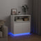 vidaXL - Sideboard - met - LED - Wit - 71x34,5x75 - cm - Geengineerd - Hout