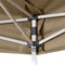 vidaXL - Partytent - inklapbaar - zeshoekig - 3,6x3,1 - m - taupe - 220 - g/m²