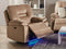 Elektrische relaxfauteuil BERGEN LED Fluweel Zandbeige