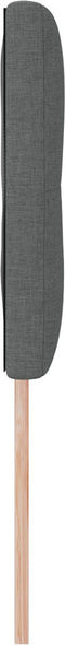 vidaXL - Hoofdbord - met - Knopen - Donkergrijs - 160 - cm - Stof