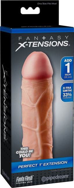 Fantasy X-tensions - Realistische penissleeve - Huidkleur - Altijd Garantie