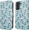 iMoshion Hoesje Geschikt voor Samsung Galaxy S21 Hoesje Met Pasjeshouder - iMoshion Design Bookcase smartphone - Blauw / Blue Flowers