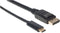 Manhattan 152471 - USB-C naar DisplayPort Adapterkabel - 1 m - Zwart