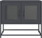 vidaXL - Tv-meubel - 68x39x60,5 - cm - koudgewalst - staal - antracietkleurig