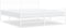 vidaXL - Bedframe - met - hoofd- - en - voeteneinde - metaal - wit - 180x200 - cm