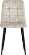 Refurna - Velvet Eetkamerstoel Yerevan - Taupe - Set van 2