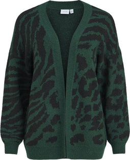VILA VIALIRA L/S JACQUARD KNIT CARDIGAN - Dames Vest - Maat M