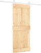 vidaXL - Schuifdeur - met - beslag - 85x210 - cm - massief - grenenhout