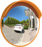 vidaXL - Verkeersspiegel - voor - buiten - convex - Ø30 - cm - polycarbonaat - oranje