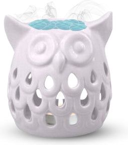Scentchips® Owl Cut Out - Waxbrander - Geurbrander - Oliebrander - Wax Melts Brander - Aromabrander - Ook Geschikt Voor Essentiële Oliën - Geurolie - Waxmelts - Petrol