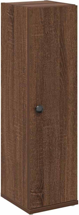vidaXL - Badkamerkast - met - rolhouder - 20,5x22x72 - cm - bruin - eikenkleur