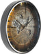 Wereld klok Niels - radarklok - wandklok zwart - wandklok 60cm