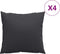 vidaXL Sierkussens 4 st 60x60 cm stof taupe