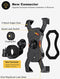 Happygetfit - Fiets Telefoonhouder, Universele Fiets Motorfiets Mobiele Telefoonhouder, Smartphonehouder Klem, 360 Graden Draaibaar, Voor Alle 3,5-6,5 Inch Mobiele Telefoons