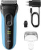 Braun Series 3+ - Elektrisch Scheerapparaat - 2 Folie-scheerelementen & Precisietrimmer - Blauw