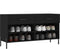vidaXL - Schoenenbank - 102x35x55 - cm - bewerkt - hout - zwart