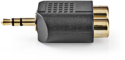 Nedis CABW22940AT - Adapter - 3.5mm naar 2x RCA - Grijs