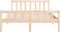 vidaXL - Bedframe - massief - hout - 140x190 - cm