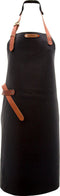 Xapron luxe leren BBQ schort Montana - kleur Black (zwart)