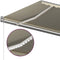 vidaXL - Luifel - handmatig - uittrekbaar - met - LED - 500x350 - cm - crèmekleurig